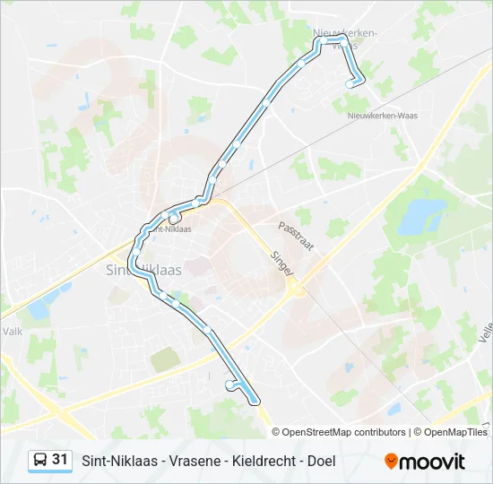 31 Bus Line Map