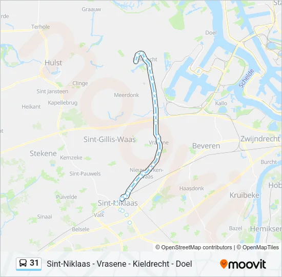 31 Bus Line Map