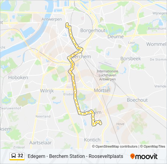 32 Bus Line Map