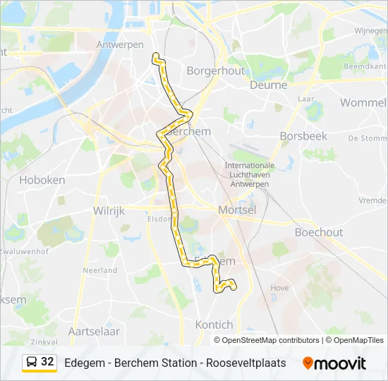 32 Bus Line Map