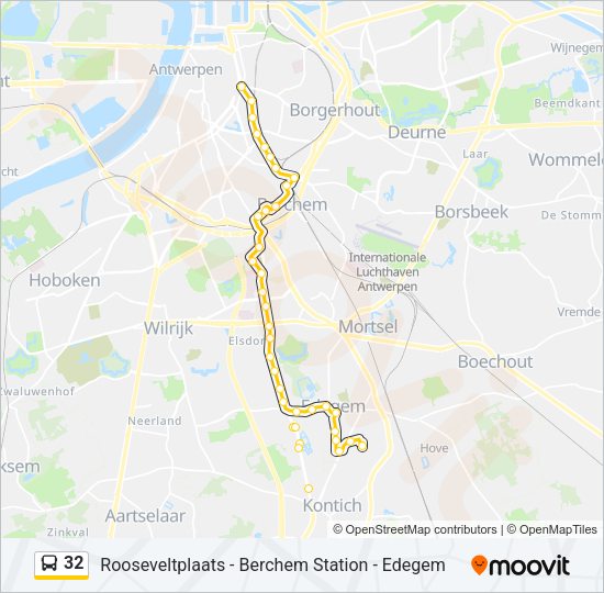 32 Bus Line Map