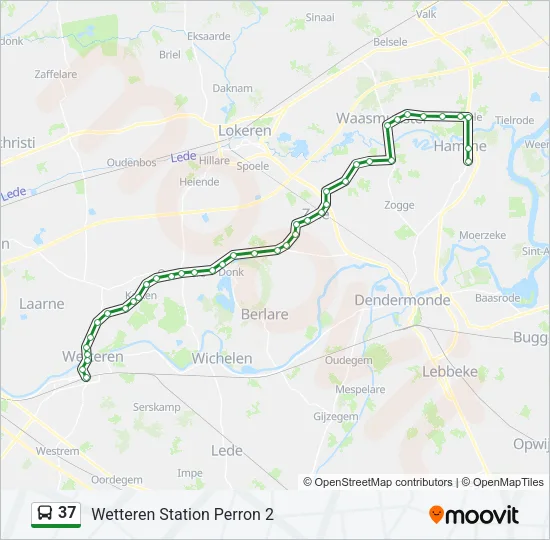 37 Bus Line Map