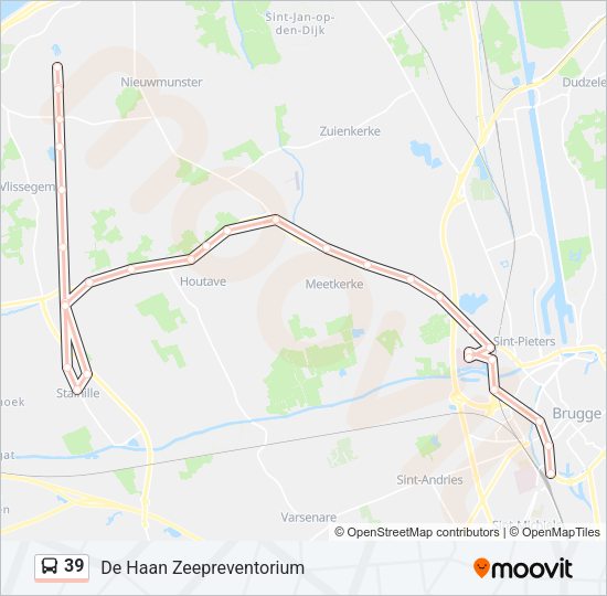 39 Bus Line Map
