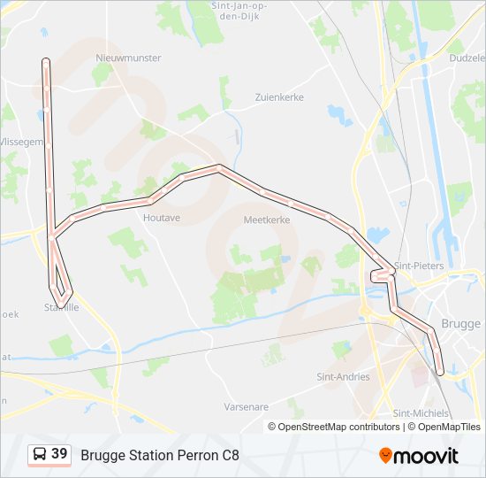39 Bus Line Map