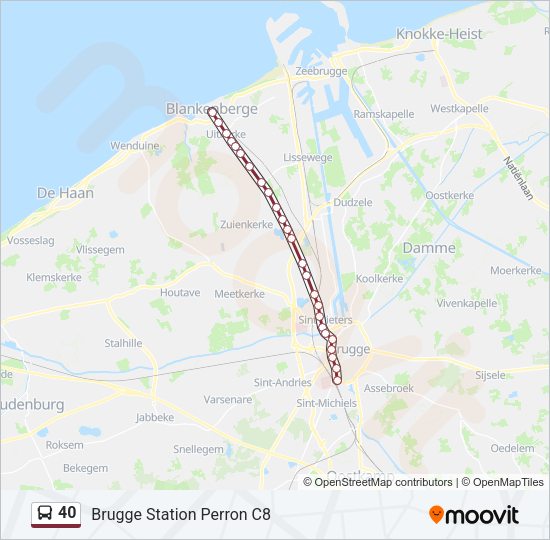 40 Bus Line Map