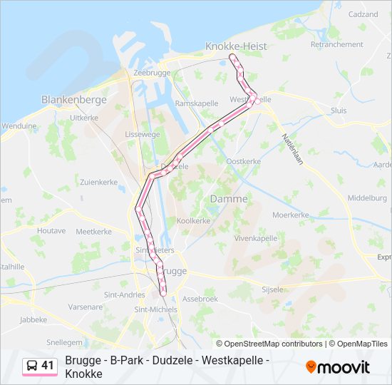 41 Bus Line Map