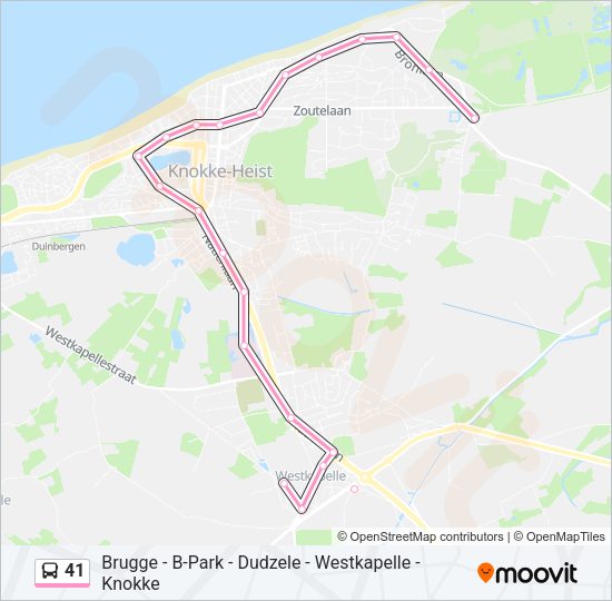 41 Bus Line Map