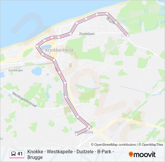 41 Bus Line Map