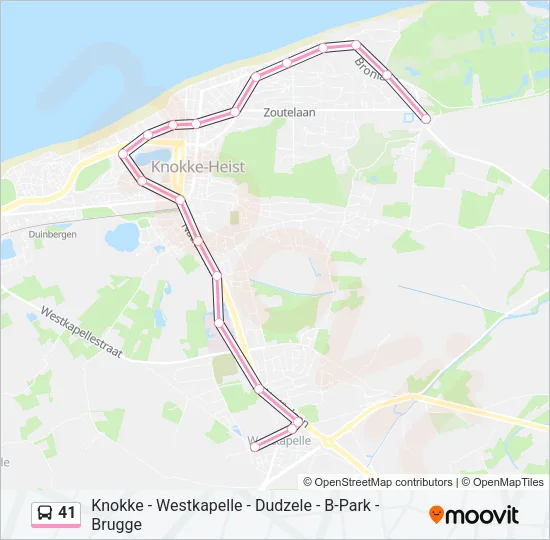 41 Bus Line Map