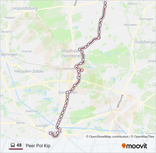 48 Bus Line Map