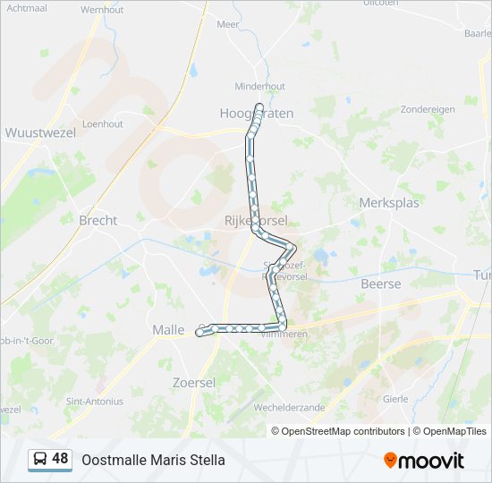 48 Bus Line Map