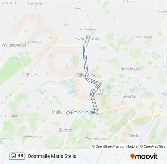48 Bus Line Map