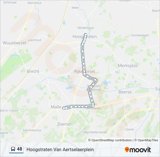 48 Bus Line Map