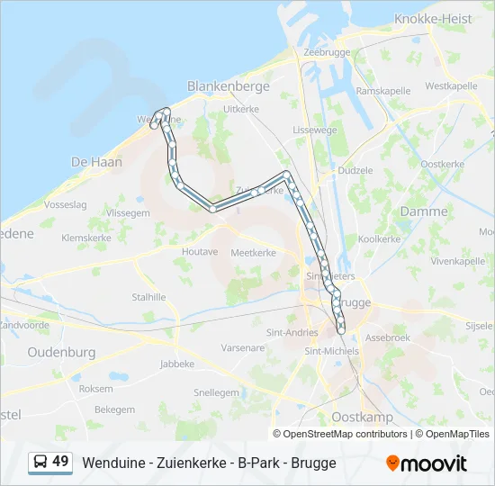 49 Bus Line Map