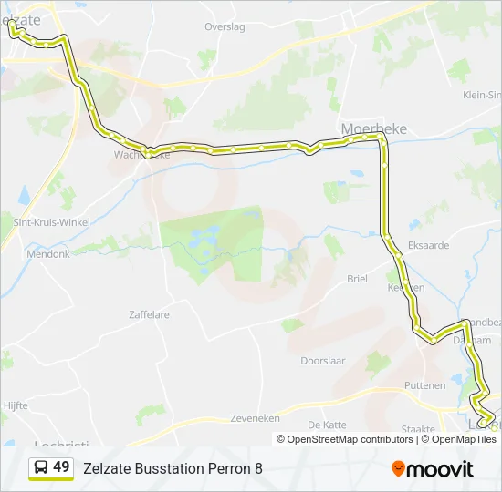 49 Bus Line Map