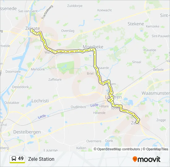 49 Bus Line Map