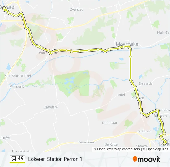 49 Bus Line Map