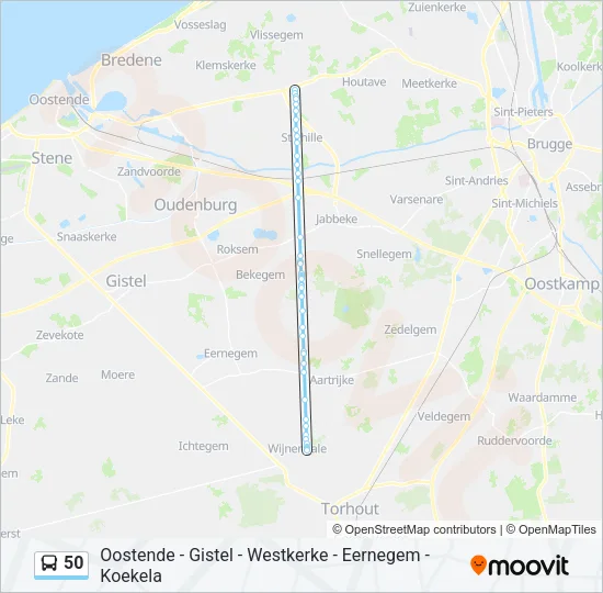 50 Bus Line Map