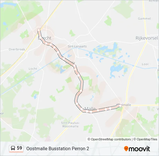 59 Bus Line Map