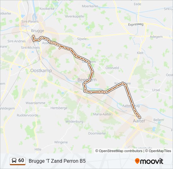 60 Bus Line Map