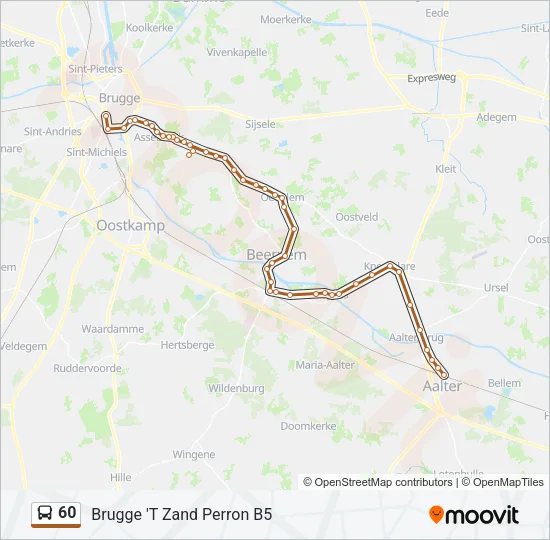 60 Bus Line Map
