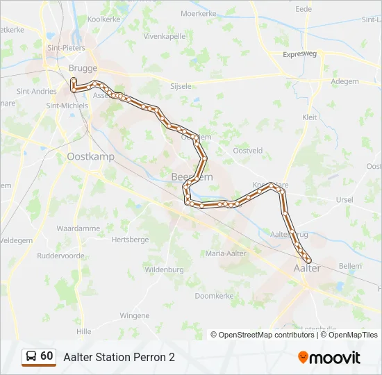 60 Bus Line Map