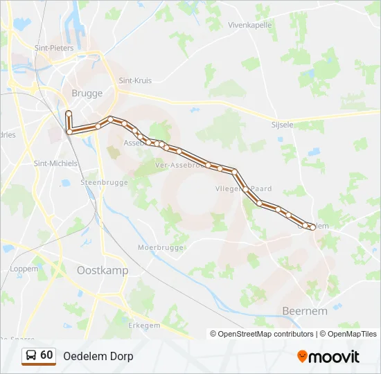 60 Bus Line Map