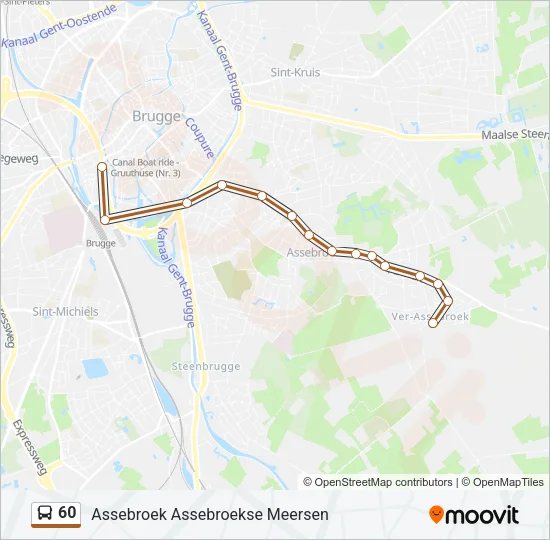 60 Bus Line Map