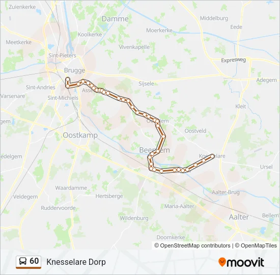 60 Bus Line Map