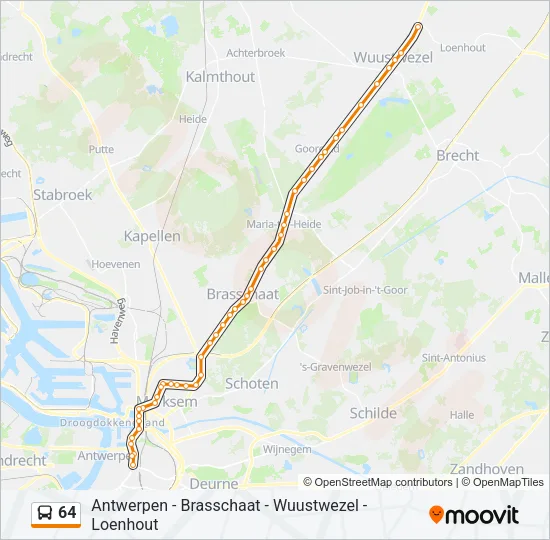 64 Bus Line Map