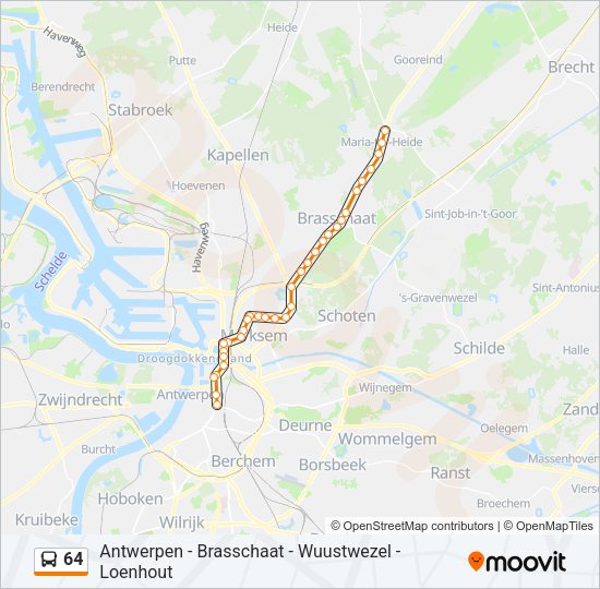 64 Bus Line Map