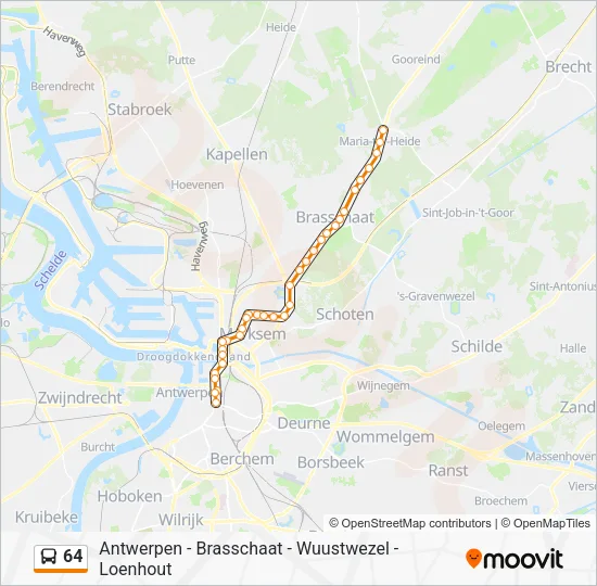 64 Bus Line Map