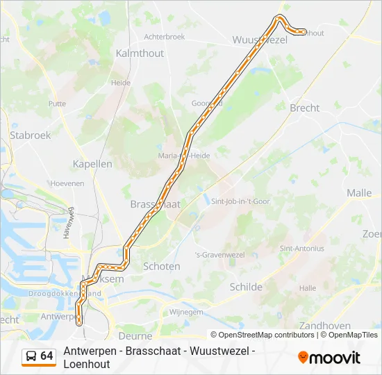 64 Bus Line Map