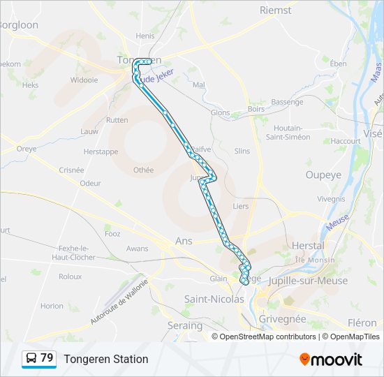 79 Bus Line Map