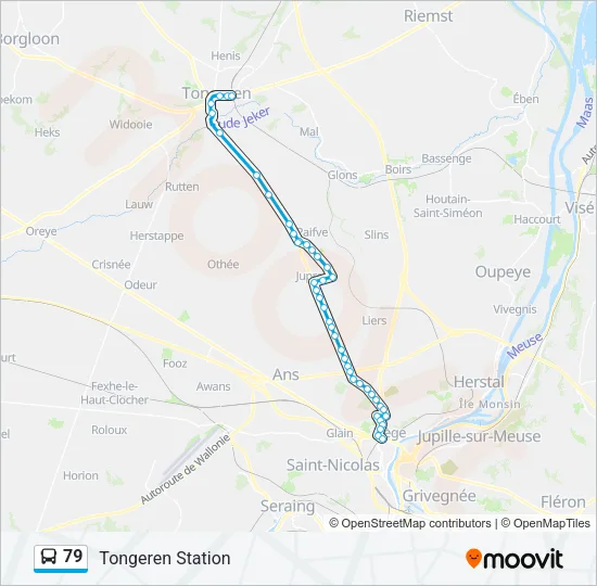 79 Bus Line Map