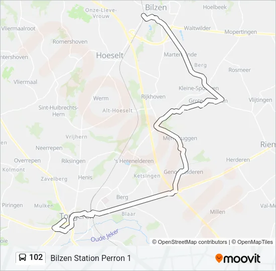 102 Bus Line Map