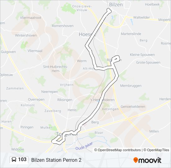 103 Bus Line Map