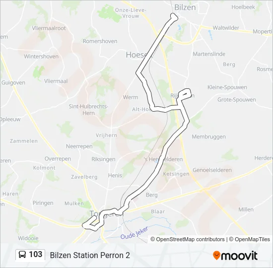103 Bus Line Map