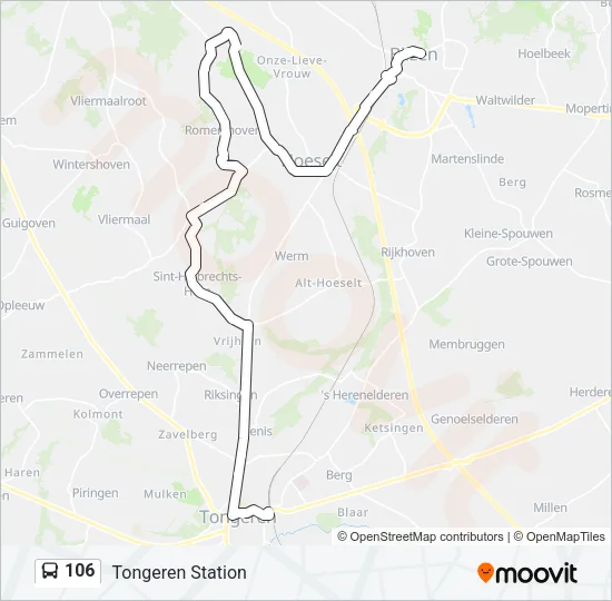 106 Bus Line Map