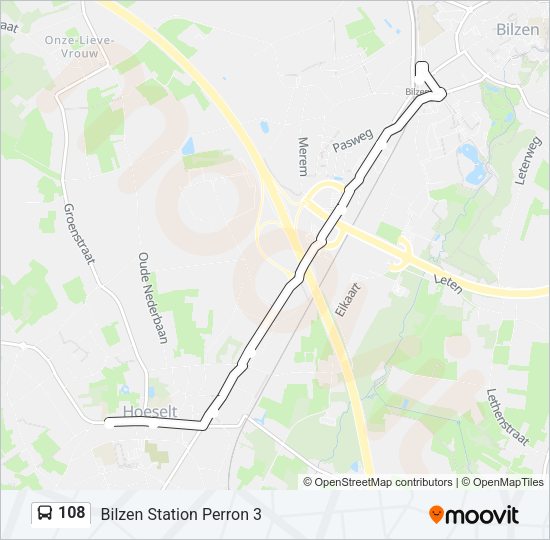 108 Bus Line Map