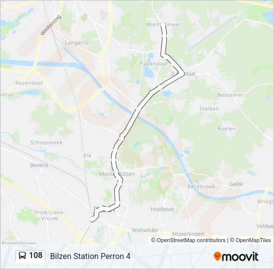 108 Bus Line Map