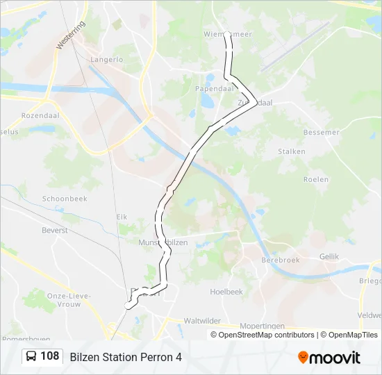 108 Bus Line Map