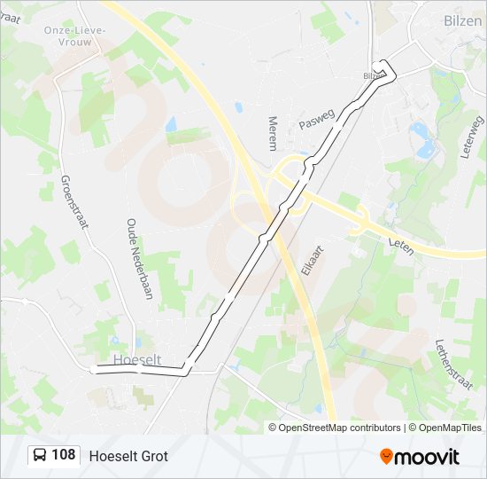 108 Bus Line Map