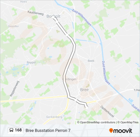 168 Bus Line Map