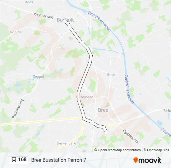 168 Bus Line Map
