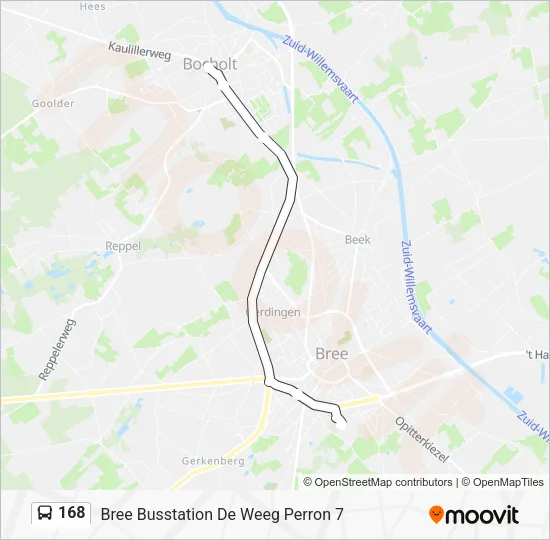 168 Bus Line Map