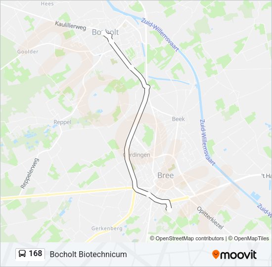 168 Bus Line Map