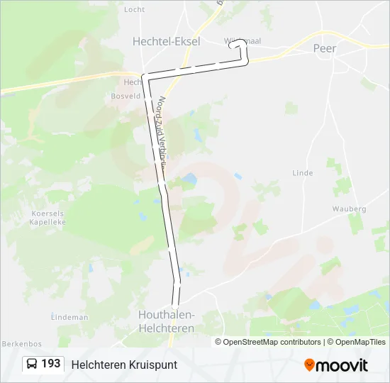 193 Bus Line Map