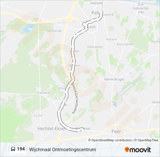 194 Bus Line Map