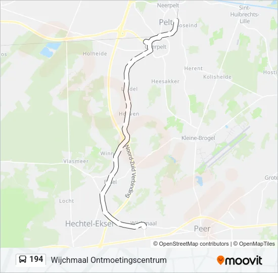194 Bus Line Map